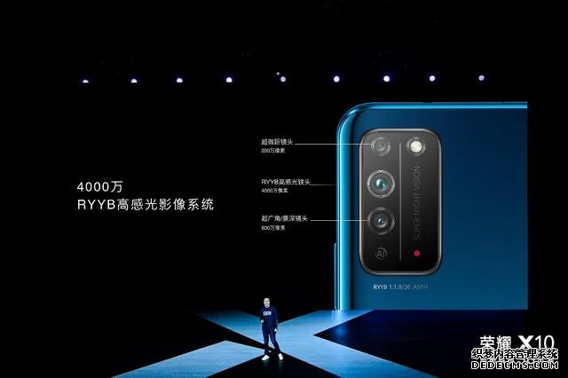 旗舰级RYYB高感光+鹰眼级AI抓拍,荣耀X10正式发布 1899元起