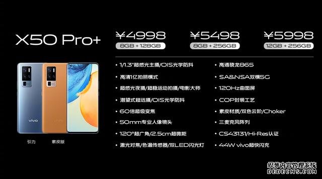 手机拍摄的革命性进步!vivo X50系列正式发布,3498起售可还香