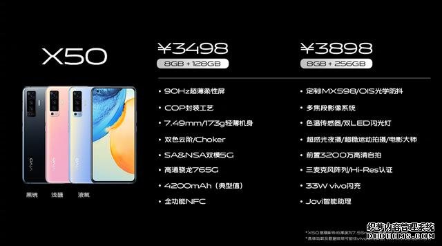 手机拍摄的革命性进步!vivo X50系列正式发布,3498起售可还香
