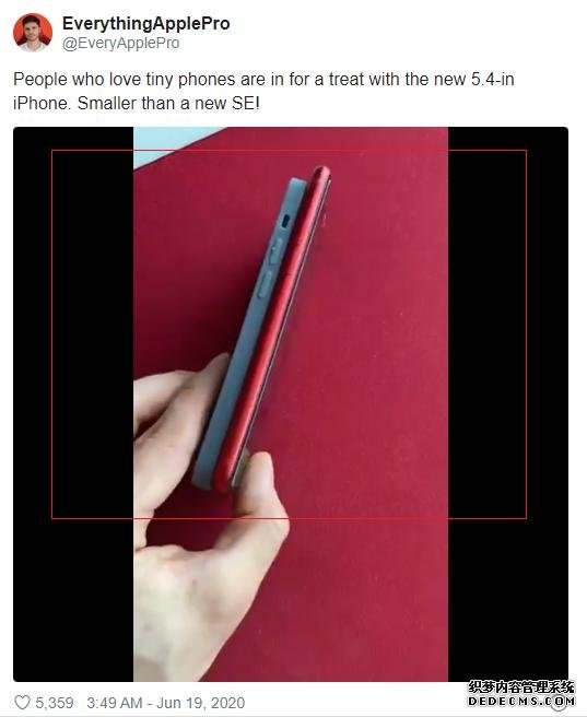 外媒曝光5.4英寸iPhone12机模!比SE还小巧,果粉:终于来了