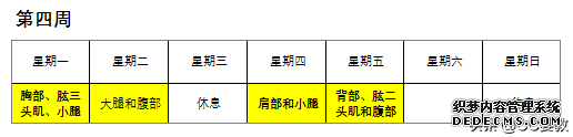 健身健美新手四周锻炼计划经典指南